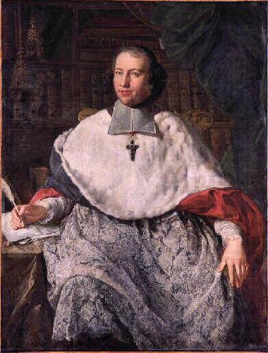 Charles-Joseph Natoire Portrait of French bishop and theologian Jean-Joseph Languet de Gergy oil painting picture
